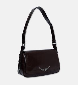 Zadig et Voltaire Metallic Flap Pocket Shoulder Bag, Brown, Packshot View