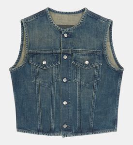 Sleeveless Denim Gilet Jacket