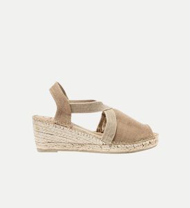 Breda Vegan Canvas Mid-wedge Open-toe Espadrille