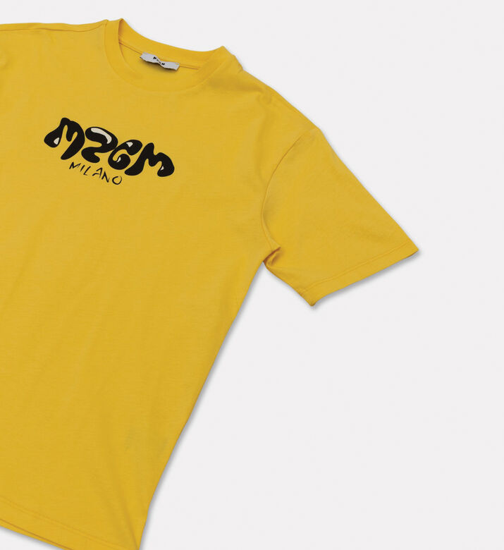 M S G M Logo-print Crewneck Regular-fit T-shirt, Packshot View