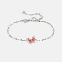 Crysalis Cubis Zirconia Butterfly Bracelet
