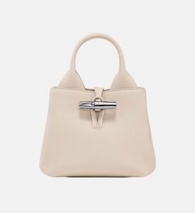 حقيبة يد صغيرة للغاية جلد مطرزة بشعار