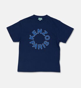 Kenzo Embroidered Detail Organic T-shirt, Blue, 12y, Packshot View