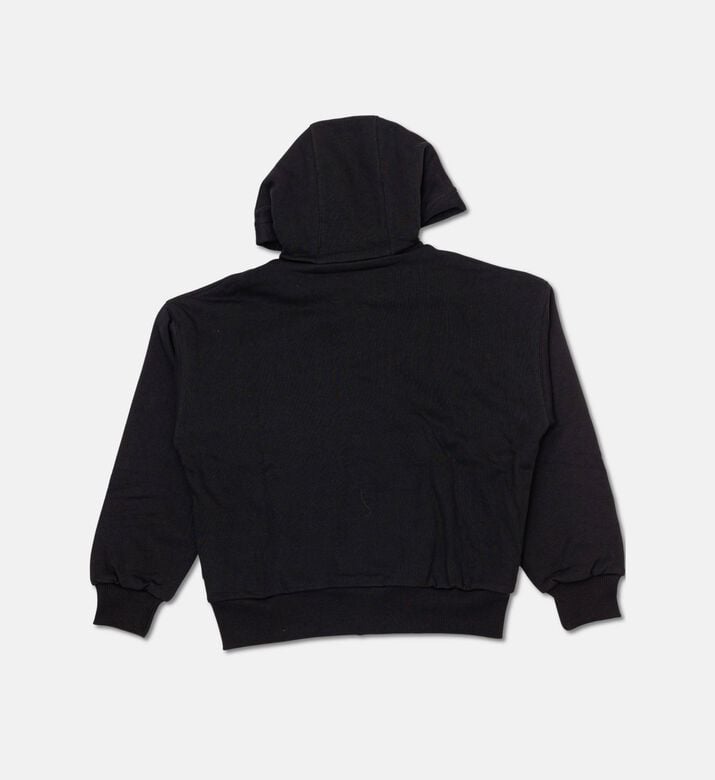 Sprayground Logo Shark Mouth Full-zip Hoodie, Black, 14y, Packshot View