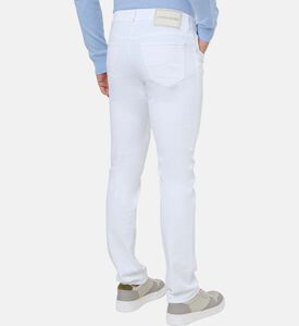 Scarf-detail Slim-fit Denim Jeans