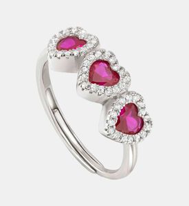 Ruby Heart Halo Ring Ruby Heart Halo Ring