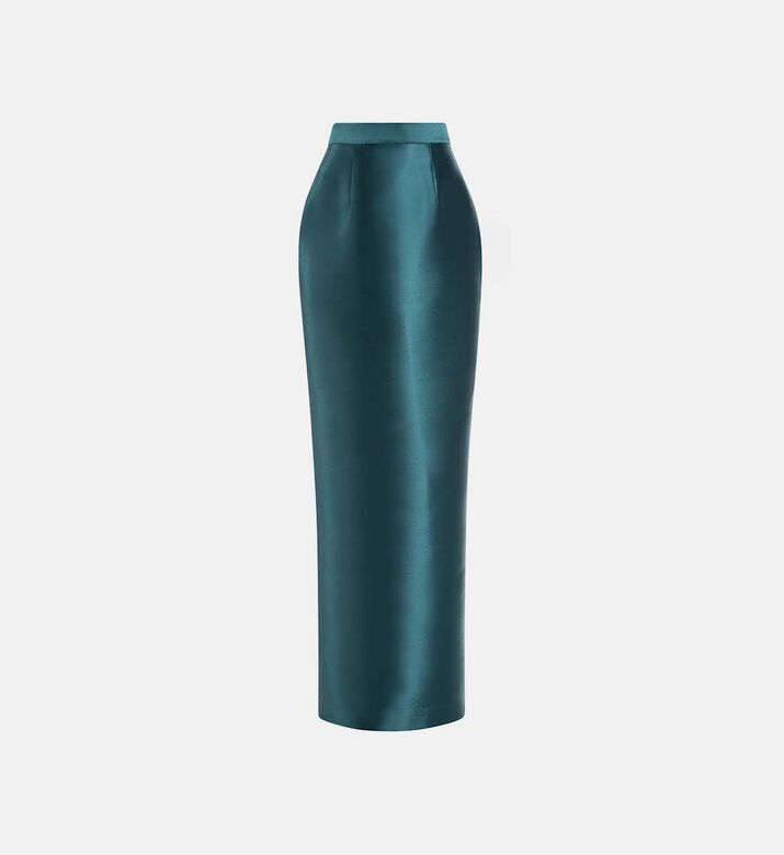 Mikado Pencil Maxi Skirt