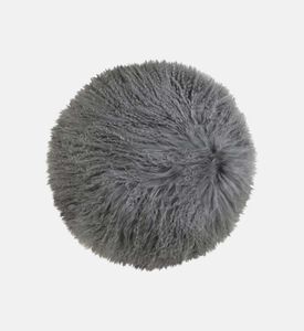 Light and Living Elvine Fabric Round Filled And Vaccumed Cushion Pendant, Grey, Packshot View