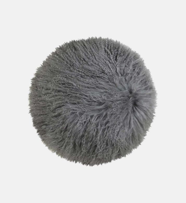 Light and Living Elvine Fabric Round Filled And Vaccumed Cushion Pendant, Grey, Packshot View Light and Living Elvine Fabric Round Filled And Vaccumed Cushion Pendant, Grey, Packshot View