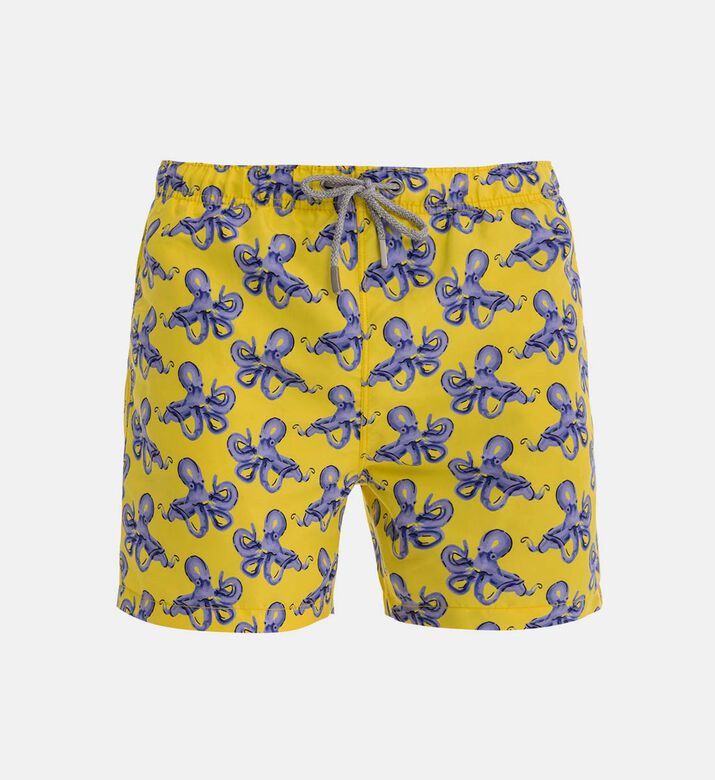 شورت سباحة بطبعة أخطبوت أرجوانية