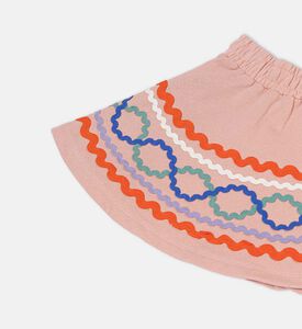 تنورة بربيرا محبوكة بنقشة متموجة