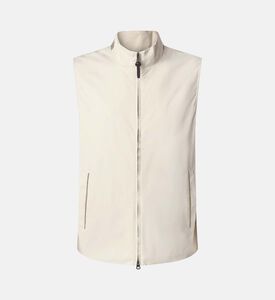 Full-zip Front High-neck Vest