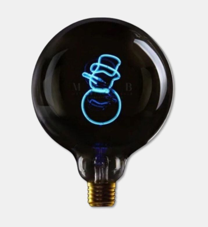 Message in the Bulb Snowman Led Light Bulb, Packshot View