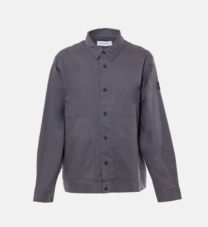 Pocket-detail Twill Overshirt