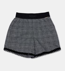 Twinset Checkered High-waist Shorts, Packshot View