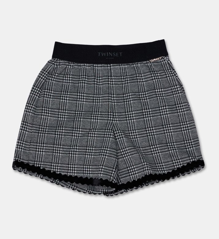 Twinset Checkered High-waist Shorts, Packshot View