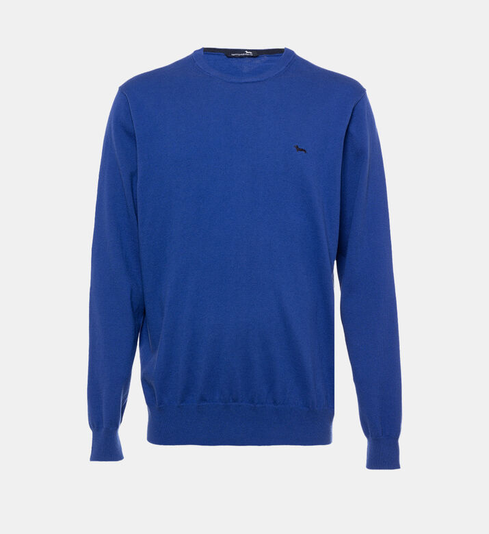Embroidered Logo Long Sleeve Sweater