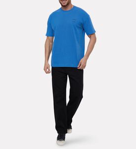 Karl Lagerfeld Relaxed-fit Tapered Chinos, Black, 30, Model View