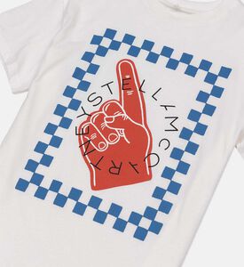 Cotton Checkered Pattern T-shirt