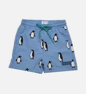 Holly and Beau Penguin Changing Swim Shorts, Packshot View