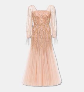 Suzy Matar Flared Skirt Evening Dress, Packshot View