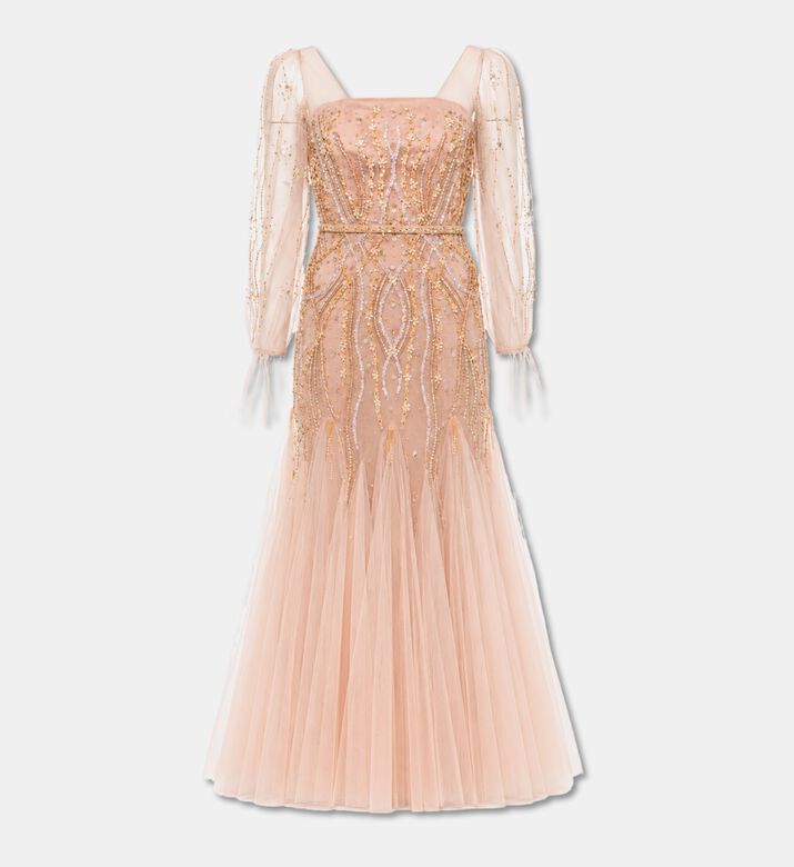 Suzy Matar Flared Skirt Evening Dress, Packshot View