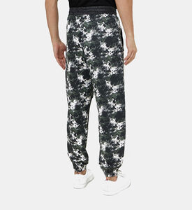 بنطال قطن مطبوع بالكامل