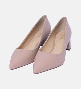 حذاء بكعب منخفض من جلد نابا