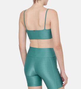 بلوزة بياقة مستديرة بحشوة قابلة للإزالة