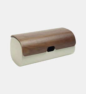 مجموعة غطاء صندوق معدني من خشب البلوط من كليبانو