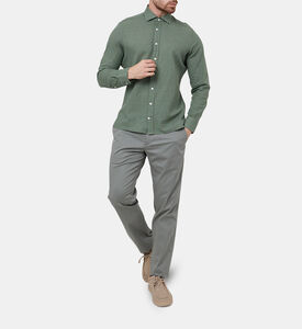 قميص بقصة ضيقة بملمس متنوع