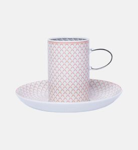 صحن فنجان قهوة بورسلين من مايا