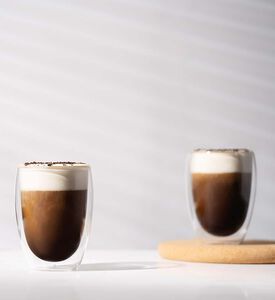 طقم أكواب بافينا بجدار مزدوج بقطعتين