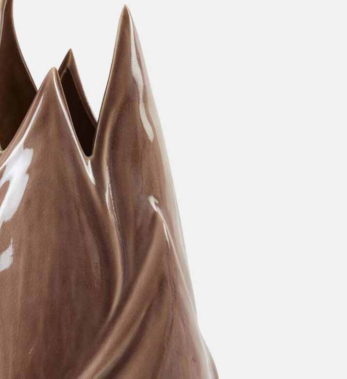 Light and Living Tulipan Tulip Shaped Vase, Camel, 31x30x63.5-cm, Packshot View