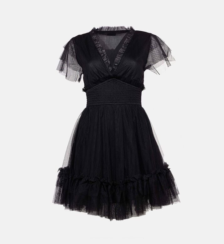 The Kooples Multi-layered A-line Mini Dress, Packshot View