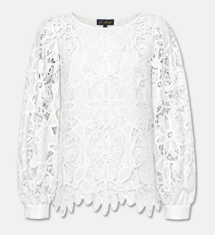 Luisa Spagnoli Floral-embroidery Long-sleeve Blouse, Packshot View