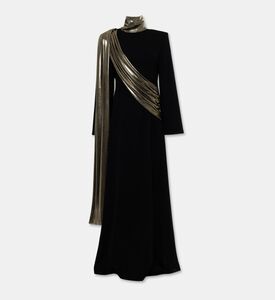 I Am The Company Leila Gold Sash-detail Abaya, Packshot View