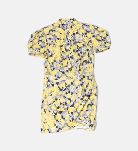 Floral Print Poplin Dress