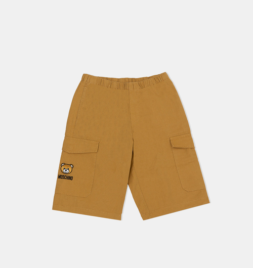 Teddy Patch Cargo Bermuda Shorts
