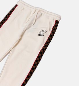 بنطال بثلاثة جوانب بنقشة مربعات