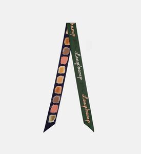 عصابة رأس حريرية بطبعة على كاملها