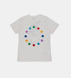 Rhinestone Embellished Cotton T-shirt Rhinestone Embellished Cotton T-shirt