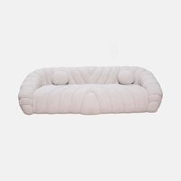 Wave-patterned 3-seater Sofa