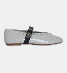 Schutz Croc-effect Mary Jane Flats, Packshot View