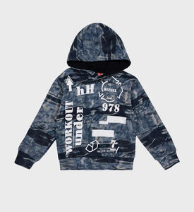 Boy Graphic-printed Cotton Hoodie