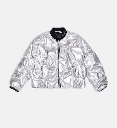 Metallic Bomber Jacket