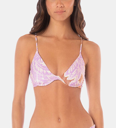 Reversible-print Bikini Top