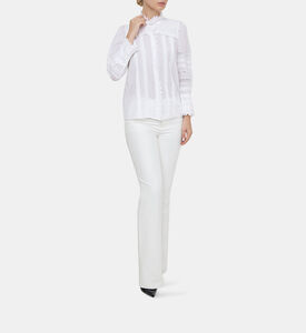 Trevy Cotton Puffy Sleeves Blouse