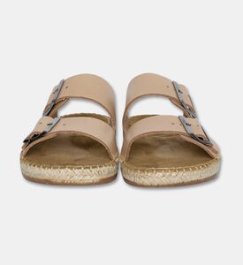 Salvi Double-buckle Espadrille Slide Sandal, Beige, Eu-41, Packshot View