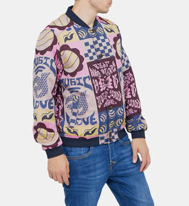 سترة جاكار بومبر كبيرة الحجم